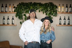 VISIONS OF VINES Originally from Orange County, winemaker Andy Neja and his wife, Michele, moved to Paso Robles in 2015, founded Cairjn Wine Cellars in 2020, and debuted their tasting room in 2023. - COURTESY PHOTO BY DEXTERITY MEDIA