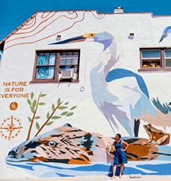 MURALS FOR ALL SLO County Arts' Equality Mural Project helped make Brandy Pippin's Nature is for Everyone mural in Atascadero possible. The state funding that initiated the Equality Mural Project and other SLO County Arts programs is in limbo. - COVER IMAGE COURTESY OF SLO COUNTY ARTS