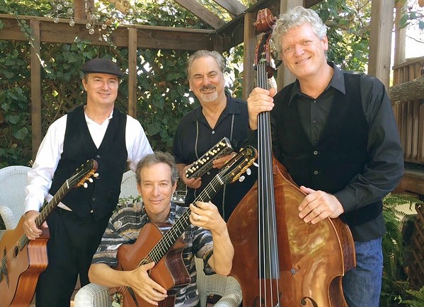 GYPSY JAZZ The Idiomatiques play a SLO Jazz Federation concert this Jan. 19, in SLO's Mt. Carmel Lutheran Church. - PHOTO COURTESY OF THE SLO JAZZ FEDERATION