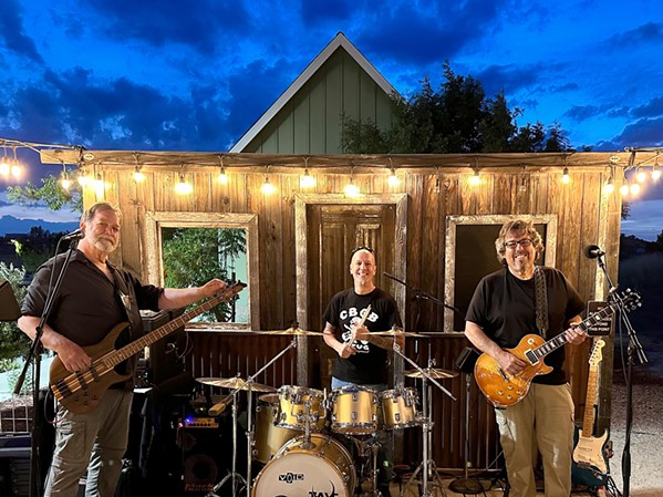 HEAVY HITTERS Local band The Heavy Cats&mdash;left to right, Steve Philip on bass, Chuck Neely on drums, and Bill Starling on guitar&mdash;is the backing band playing the live music behind SLO Rep's latest production, Beehive. - PHOTOS COURTESY OF SLO REP