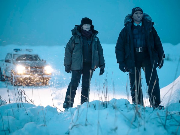 RELUCTANT PARTNERS Police Chief Liz Danvers (Jodie Foster, left) joins forces with state trooper Evangeline Navarro (Kali Reis) to solve possibly interconnected murders in Alaska, in True Detective: Night Country, streaming on Max. - PHOTO COURTESY OF MAX