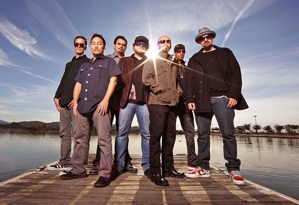 STREET PARTY In another Numbskull and Good Medicine show, LA-based salsa, jazz-funk, hip-hop, R&amp;B, and rock act Ozomatli plays BarrelHouse Brewing on March 15. - PHOTO COURTESY OF OZOMATLI
