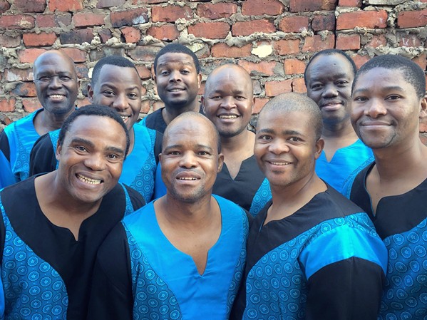 DIAMONDS ON THE SOLES OF THEIR SHOES South African a cappella vocal group Ladysmith Black Mambazo plays Cal Poly's Performing Arts Center on March 19. - PHOTO COURTESY OF CAL POLY ARTS