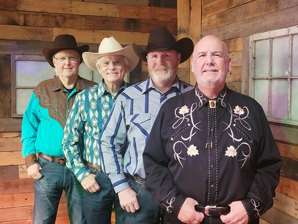 NEW BAND, OLD COUNTRY On April 20, '80s and '90s-era country cover band Red Oak Country plays the SLO Vets Hall after the annual Central Coast Guitar Show. - PHOTO COURTESY OF RED OAK COUNTRY