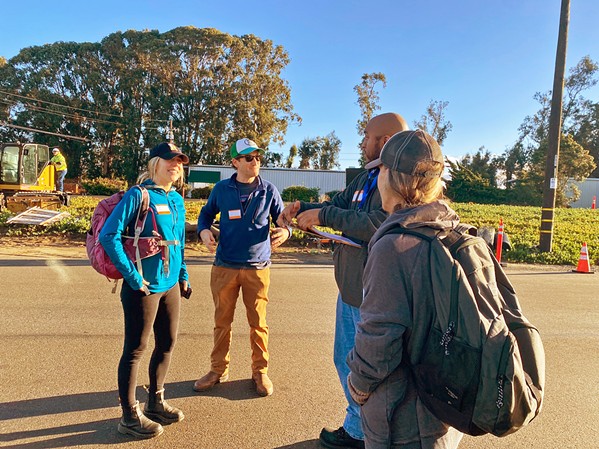 NEW FACES Switching from the sample survey method to the full census approach saw a growth in Point-in-Time Count volunteers for SLO County, from 40 tabulators in 2022 to 250 sign-ups in 2024. - PHOTO COURTESY OF SLO COUNTY HOMELESS SERVICES DIVISION