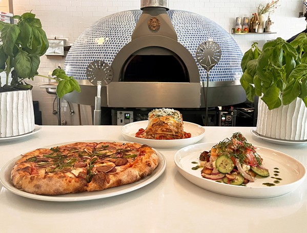 MORE ON THE MENU Through new owners Bob Spallino and Michael Goodloe, Branch Street Deli and Pizzeria's new menu now includes gourmet salads, elevated pastas, and artisan pizzas that are reminiscent of Spallino's Pizzeria Bella Forno in Orcutt. - PHOTOS COURTESY OF BRANCH STREET DELI