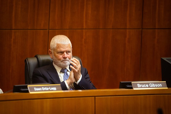 AT ODDS SLO County 2nd District Supervisor Bruce Gibson (pictured) and 4th District Supervisor Jimmy Paulding voted against sharing property tax revenue with the Nipomo Community Services District. The measure passed 3-2 on July 9. - FILE PHOTO BY JAYSON MELLOM