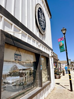 GIVE ME LIBERTINE The old Morro Bay Libertine Brewing location on the Embarcadero will be demolished and rebuilt into a restaurant, hotel, and public plaza. - PHOTO BY LIBBEY HANSON