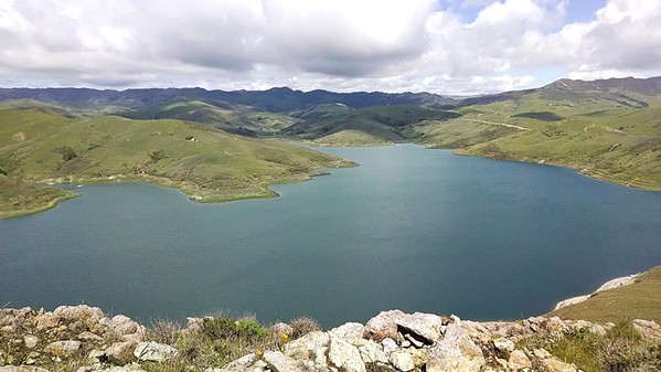 PRIME FISH HABITAT? Four environmental groups filed a lawsuit against San Luis Obispo County for alleged violations of the Endangered Species Act over steelhead trout and other species due to the way it manages Lopez Dam. - FILE PHOTO FROM SAN LUIS OBISPO PUBLIC UTILITIES DEPARTMENT