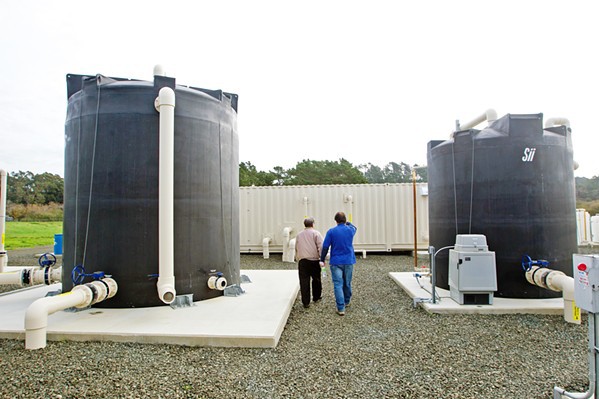 WATER RESILIENCY Cambria's water reclamation facility can serve as a water resource for Cambria during emergency water shortages, and the district is hoping to expand the facility's use. - FILE PHOTO BY JAYSON MELLOM