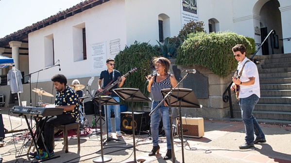 JAZZ IN THE PLAZA Formerly homeless jazz and R&amp;B vocalist Deborah Gilmore and the Mo' Better Band plays a free concert in SLO Mission Plaza on Sept. 8. - COURTESY PHOTO BY SARA FORD