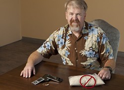 NO RICE! :  Scott Talmadge, owner of C&E DryServ, can dry out iPods, phones, and hearing aids with his proprietary technology and he heartily recommends not using rice because it takes too long and may lead to corrosion in your equipment. - PHOTO BY STEVE E. MILLER