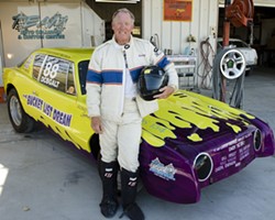 OFF TO THE RACES :  Cancer survivor Dan Sallia hopes to raise enough money to upgrade his 1953 Burke Bros. Studebaker and race it on the Bonneville Salt Flats in Utah. - PHOTO BY STEVE E. MILLER