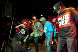 PUBDEF IN THE HOUSE :  Two-time NTMA hip-hop champs Public Defendaz play a release party for their new album Drawn2Gether, on May 12 at The Z Club. - PHOTO BY STEVE E. MILLER