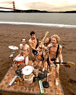 THE NAKED TRUTH! :  Oakland-based quartet Antioquia will deliver their peculiar blend of experimental rock and African-inspired polyrhythms at Mr. Rick&rsquo;s on Feb. 12. - PHOTO COURTESY OF ANTIOQUIA