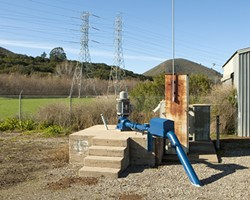 WATER, WATER EVERYWHERE:  Due to nitrate contamination and pumping restrictions during dry periods, wells like the Ashurst (pictured), are either off limits for Morro Bay&rsquo;s water supply or must be treated at the city&rsquo;s costly desalinization plant. - PHOTO BY STEVE E. MILLER