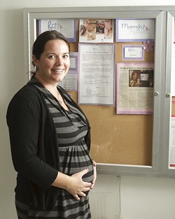 PREGNANT AND PROACTIVE:  Cori Meichtry, an Arroyo Grande resident and mother of two with a third child on the way, said that participating in the Healthy Beginnings study has made her more conscious about her lifestyle choices. - PHOTO BY STEVE E. MILLER
