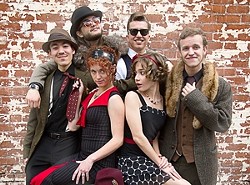 SWINGERS! :  The Red Skunk Jipzee Swing Band will blow the roof off the Red Barn on June 3. - PHOTO COURTESY OF RED SKUNK JIPZEE SWING BAND