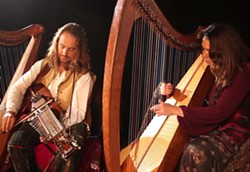 HARP STEREO:  The Painted Sky Concert series present an evening of stunning Celtic music with Lisa Lynne and Aryeh Frankfurter on Jan. 17. - PHOTO BY LINDSEY RALLO