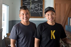 BROTHERS IN FLAVOR :  From left, Artisan owners Michael Kobayashi and Executive Chef Chris Kobayashi recently opened a new breakfast and lunch joint together in Templeton. With all of the flavor and none of the fancy, Kitchenette is serving up farm-fresh cuisine with a modern twist. - PHOTO COURTESY OF KITCHENETTE