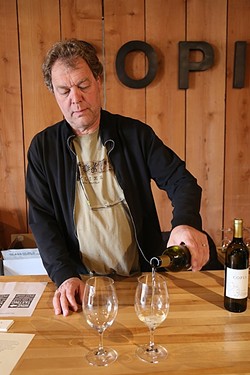 FOR LOVE OF WINE:  Michael Dewit of Copia Vineyards just celebrated the first harvest from his scenic Westside Paso Robles vineyard. Paso Underground is where small-lot wines come together to create a massively stimulating tasting experience. - PHOTO BY DYLAN HONEA-BAUMANN