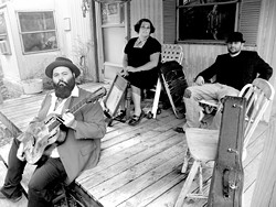 TRIO OF MYSTERY:  See The Reverend Peyton's Big Damn Band on June 24 at Downtown Brew. - PHOTO COURTESY OF THE REVEREND PEYTON'S BIG DAMN BAND