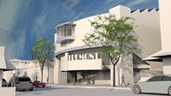 LIKE A GLOVE :  If approved, The Movie Experience, John King, and Rob Rossi plan to build an IMAX theater in downtown San Luis Obispo behind the Fremont Theater. - PHOTO COURTESY OF STUDIO DESIGN GROUP ARCHITECTS