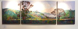 VIBRANT VISTAS :  Erin Hanson&rsquo;s glowing scenes of Paso Robles make up the current Studios on the Park exhibition &ldquo;Colors of Paso.&rdquo; - PHOTO BY STEVE E. MILLER