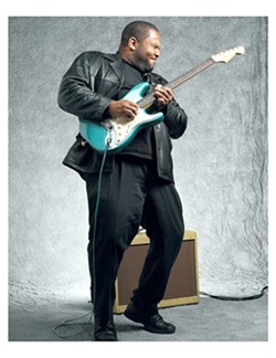 YOUNG GUN :  Awesome young blues ax man Kirk Fletcher will bring his ripping sounds to the SLO Vets Hall on Dec. 5. - PHOTO COURTESY OF KIRK FLETCHER