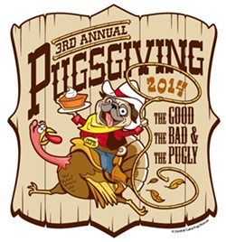 PUGTASTIC!:  Don&rsquo;t miss this year&rsquo;s Pugsgiving on Nov. 8 at the Pismo Beach Gold Course&mdash;it&rsquo;s a fundraiser for the Central Coast Pug Rescue. - IMAGE COURTESY OF CENTRAL COAST PUG RESCUE