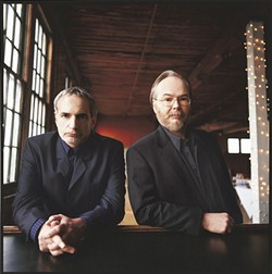 MEN IN BLACK :  Donald Fagen and Walter Becker are the creative geniuses behind legendary rock act Steely Dan, which plays July 25 at the Mid-State Fair. - PHOTO COURTESY OF STEELY DAN