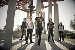 METALLIC JESUS :  Christian-tinged metal act As I Lay Dying returns to SLO Brew on March 16. - PHOTO COURTESY OF AS I LAY DYING