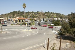 LAST EXIT :  The Highway 101 ramp for downtown Atascadero dumps straight on to El Camino Real (below). This stretch of road ranks among SLO County&rsquo;s most dangerous cycling hazards. - PHOTO BY STEVE E. MILLER