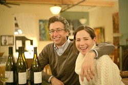 ALL IN THE FAMILY :  Matt and Maria Bennetti were on hand to discuss the wines from Maria&rsquo;s family winery, Treviti, the Stolo Family Vineyard located in Cambria. - PHOTO BY ANNA ROBERTSHAW