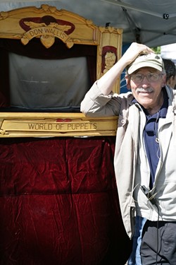 THE PUPPET MAN:  Don Wallis, a SLO County fixture for more than 40 years, will read poems from his new book on Oct. 19 at Linnaea&rsquo;s Caf&eacute; and offer a brief puppet show. - PHOTO BY GLEN STARKEY