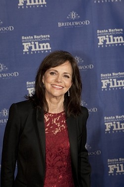 STILL A HOTTIE! :  Sally Field, Daniel Day-Lewis&rsquo; co-star in Lincoln, presented the actor with the Santa Barbara International Film Festival&rsquo;s Montecito Award. - PHOTO COURTESY OF SBIFF
