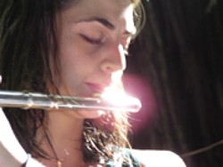 DOUBLE THREAT! :  Local jazz ensemble the Mike Raynor Group presents special guest flutist/vocalist Rebecca Kleinmann on April 18 at the Seaventure. - PHOTO COURTESY OF REBECCA KLEINMANN