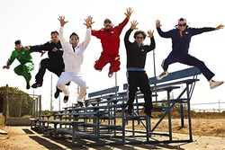 ARRIBA:  LA&rsquo;s amazing Latin, hip-hop, and rock act Ozomatli plays the fifth annual Avila Beach Tequila Festival at the Avila Beach Resort on May 28. - PHOTO BY CHRISTIAN LANTRY