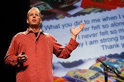 THE SECRET KEEPER:  Author Frank Warren has been the recipient of more than a million secrets since he started the PostSecret project in 2004. - PHOTO COURTESY OF CAL POLY ARTS