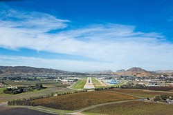 A MILITARY CONNECTION:  The SLO County Regional Airport was once used by the Army, Navy, and National Guard during World War II. That use may be connected to the recent discovery of contaminated groundwater in nearby private wells. - FILE PHOTO BY KAORI FUNAHASHI