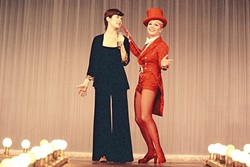 SHOW TIME:  Carrie Fisher performs with mom Debbie Reynolds, who always wished her daughter had pursued a singing career. - PHOTO COURTESY OF TODD FISHER