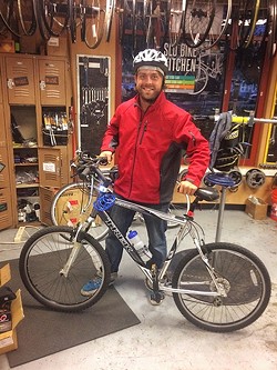 NEW RIDE :  Sean Ciders is a bike recipient of Bike SLO County&rsquo;s RideWell program, which provides free bikes to people in need. - PHOTO COURTESY OF BIKE SLO COUNTY