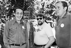 WELCOME TO THE TEXTBOOKS :  LGBT activists like Harvey Milk (left), California&rsquo;s first openly gay elected official, will be included in fourth grade history lessons this year. It&rsquo;s part of a rewrite of social science curriculum approved by the State Board of Education this summer. - PHOTO VIA CREATIVE COMMONS/TED SAHL