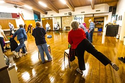 FITNESS AND FUN:  The SLO Senior Citizens Center is a nexus for local seniors to congregate and enjoy fitness and leisure activities. The center also hosts health screenings provided by Community Action Partnership of San Luis Obispo (CAPSLO). - PHOTO BY JAYSON MELLOM