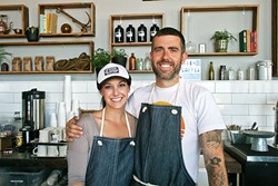 DEEP DIVE :  Corinn &ldquo;Rinney&rdquo; Gallo and James Whitaker are at the helm of a new locals&rsquo; hangout on Front Street in Avila Beach. - PHOTO BY HAYLEY THOMAS CAIN