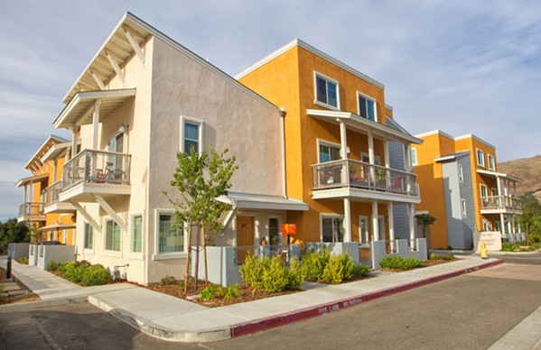 INCLUSIONARY UNITS Affordable housing units like these on Lavender Lane and Humbert Avenue were built by leveraging inclusionary housing funds from both San Luis Obispo county and city to pull in outside money. - PHOTO BY JAYSON MELLOM