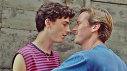 THE FIRST TIME In Call Me By Your Name, love blooms in Italy when Oliver (Armie Hammer) comes to intern for Elio Perlman's (Timoth&eacute;e Chalamet) father. - PHOTO COURTESY OF SONY PICTURES CLASSICS