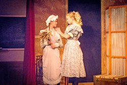 A LITTLE KINDNESS Sara Crewe's (Sienna Ritter, right) good nature touches everyone she meets, including Becky, the maid (Molly Himelblau). - PHOTO COURTESY OF RYLO MEDIA DESIGN