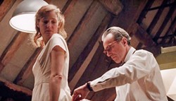 BY DESIGN In Phantom Thread, women come in and out of renowned dressmaker Reynolds Woodcock's (Daniel Day-Lewis, right) life, until Alma (Vicky Krieps, left) comes along to fill the role of lover and muse. - PHOTO COURTESY OF FOCUS FEATURES