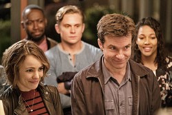 RUBES Annie (Rachel McAdams, left) and Max (Jason Bateman, right forefront), and their friends (left to right, second row) Kevin (Lamorne Morris), Ryan (Billy Magnussen), and Michelle (Kylie Bunbury), think they're solving a murder mystery during their regular game night, oblivious to the truth that a real crime is afoot. - PHOTO COURTESY OF NEW LINE CINEMA